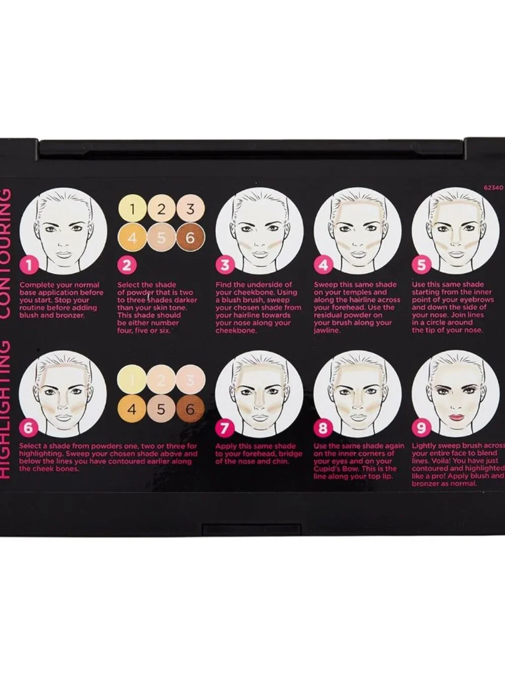 Australis AC on Tour Contour Highlight Palette Kit Makeup - Lighter Than Light
